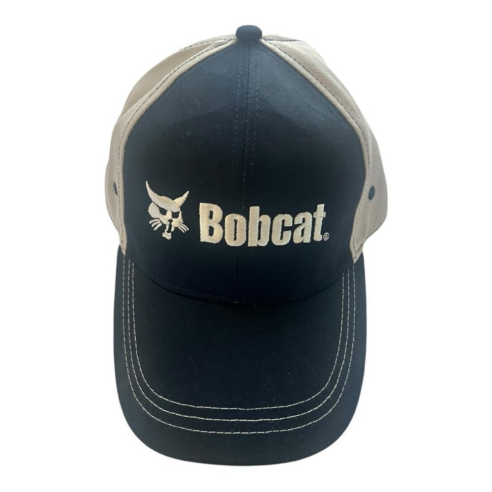 New Officially Licensed Bobcat Beige Navy Blue Cap Hat Adjustable